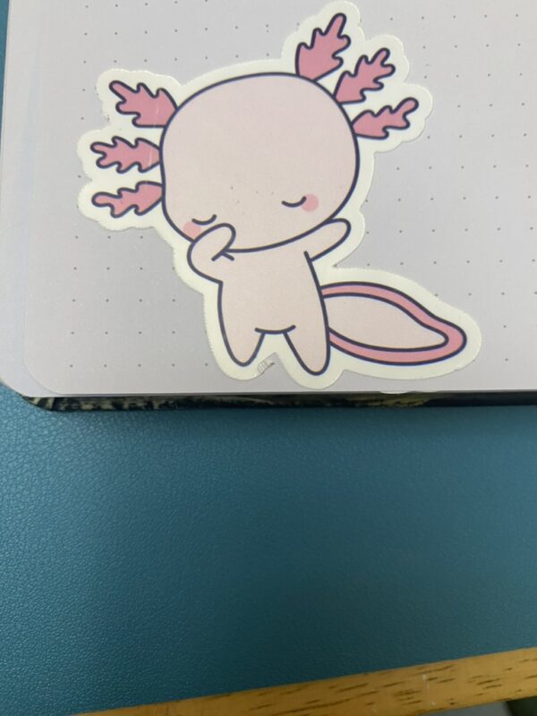 Kawaii-inspired Dabbing Axolotl